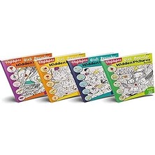 Uravas Store Highlights Hidden Pictures Puzzles (Gizli Resimler) 4'lü Set
