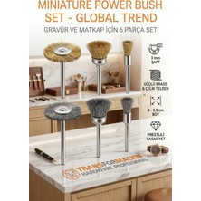 Creatividad Solutions Masterworks 6 Parça Gravür Tel Fırça Seti | 3mm Şaft, Pirinç & Çelik 723013