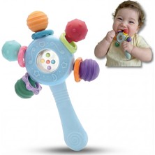 Bbsky Bebek Diş Kaşıyıcı Oyuncak , Montessori Duyusal Oyuncak, Silikon Dişlik, Bpa Içermez