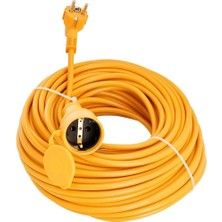 Seyyar Uzatma Kablosu, Erkek ve Dişi Fiş Kaplinli, Kapaklı Prizli, 3x2.5 Mm, Kalın Kablo, Bahçe, Şantiye, Atölye ve Dış Mekan Kullanımına Uygun, Güvenli Güç Bağlantı Kablosu (10 Metre)