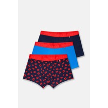 Happy Socks - Dudak Temalı 3\'lü Boxer Hediye Seti