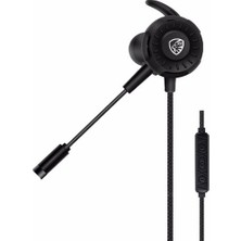  hy-gk1 3,5 oyuncu gamer esnek mikrofonlu siyah kulakiçi kulaklık