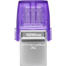 Kingston Dtduo3Cg3-128Gb Datatraveler Microduo 3C 200Mb-S Dual Usb-A + Usb-C Flash Bellek