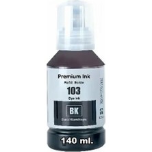 Oratek Epson 103 L3160 140 ml Siyah Yüksek Kapasite Ithal Muadil Mürekkep