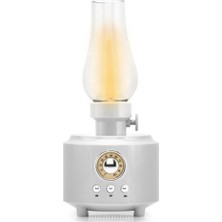 Hadron C210 Beyaz Bluetooth Nostalji Gaz Lambası Speaker 100-100-200Mm