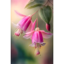 Aden Dijital Dekoratif Çiçek Kanvas Tablo