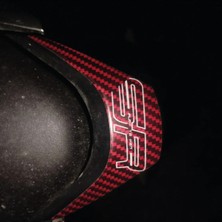 Kaplama Merkezi 250 Sr Arka Kuyruk Kırmızı Karbon Kaplama Sticker