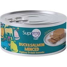 Uravas Store Kıyılmış Islak Ördekli Somonlu Yüksek Proteinli Yaş Mama 85 gr 24'lü