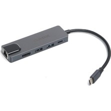  5i 1 arada usb 3.1 type-c to ethernet - hdmı - usb 65w port çoklayıcı hub