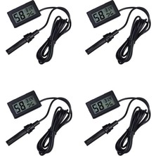 urfakent bilişim ve medya danışmanlık 4 Adet Dijital Ekran Sıcaklık ve Nem Ölçer - Termometre Higrometre Kuluçka