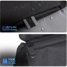 Zen Eco MCE-1301 Sırt Çantası - Çantası, Hırsızlığa Karşı Koruma, Küçük, Mini, 13-14 Inç Laptop, Günlük ve Iş Kullanımı, Şık Tasarım, Üniversite ve Okul Için, Siyah Gri