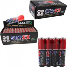 Supex R03 Çinko 60 Lı İnce Kalem Pil