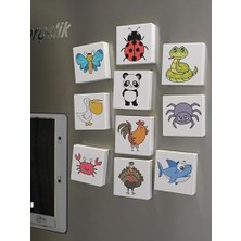 Efe'nin Hayvanat Bahçesi Seri-2 / Manyetik Eğitici Oyuncak 20 Hayvan Figürü/yeni Ürün