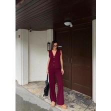 Lirya Prive Yelek ve Palazzo Pantolon Ikili Takım