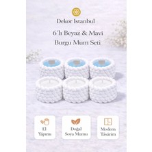 Dekor İstanbul 6’lı Mum Seti – El Yapımı Doğal Soya Mum, Modern Dekoratif Mum Seti (Yerli Üretim)