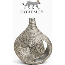 Doremcy Dekoratif Vazo Modern Vazo Biblo Salon Dekoru Tv Ünitesi Konsol Üstü Büyük Vazo 38X30