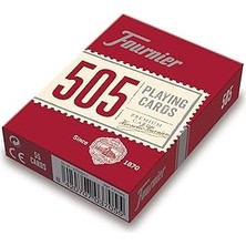 Uravas Store Fournier Poker Oyun Kartları Nº 505, Standard Endeks, Kırmızı Veya