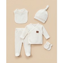 Minory Baby - %100 Pamuk 5'li Hastane Çıkışı Seti | 5'li Yenidoğan Set | Battaniyesiz