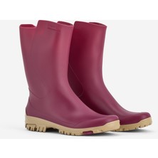 Decathlon Kadın Kısa Yağmur Çizmesi - Mor - Avcılık ve Doğa Gözlemi - 100 Erik Moru 39/40