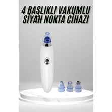 Uravas Store 4 Başlıklı Pilli Vakumlu Siyah Nokta Temizleyici Akne Sivilce Önleyici