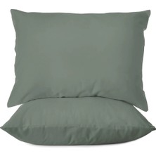 First Choice %100 Pamuk Saten 200 Tc (80 Tel) 2’li Yastık Kılıfı Seti - 50X70 cm