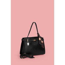 Westbag Kadın Tokalı Fularlı El ve Çapraz Deri Dokulu Çanta