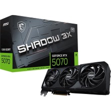 Quadro Msi Geforce Rtx5070 12G Shadow 3X Oc 12Gb Gddr7 192 Bit Dlss 4 Ekran Kartı