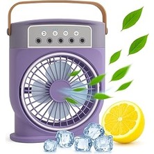 Uravas Store Coverzone Şarjlı Mini Buharlı Hava Soğutucu, Taşınabilir Portatif Sulu Klima, 3 Rüzgar Hızı,