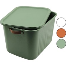 Magicool Boxsıs OM-0664 ( 20LT ) Organizer Kapaklı Kutu ( Renkli Plastik ) ( Yan Kulplu ) ( 40 x 30 x 25CM )*12=k