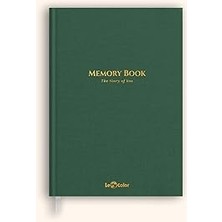 Uravas Store Le Color Memory Book Keten Hatıra Defteri Altın Kenarlı Anı Albümü Yeşil