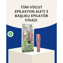 3 Başlıklı Kadın Yüz ve Vücut Tüy Temizleme Makinesi - TK002M-6VNDA6