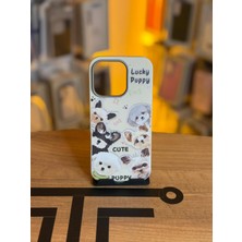 Avcı Teknoloji Market iPhone 16 Pro Uyumlu Özel Tasarım Sevimli Figürlü Deri Dokulu Telefon Kılıfı