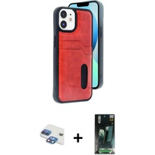 Cepte Toptan iPhone 11 Yörünge Işık Serisi - Siyah 360 Mat Full Body Arka Koruyucu + Gökkuşağı Pers Alüminyum Kamera Lens