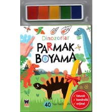 Net Çocuk Yayınları Alfa Kalem+Parmak Boyama-Dinozorlar (Kolektif) Yeni Kitap Net Çocuk
