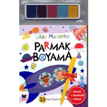 Net Çocuk Yayınları Alfa Kalem+Parmak Boyama-Uzay Macerası (Kolektif) Yeni Kitap Net Çocuk