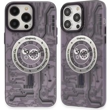 Olinea Iphone 14 Kılıf Apollo Magneticsafe Desenli Kapak - Apollo Mor - 5