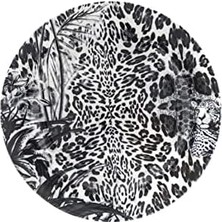 Zm Siyah Leopar 24 Parça Tabak Seti