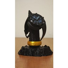 MORFEM3D Siyah Akıllı Saat Şarj Standı – The One Ring Dekoratif Masaüstü Saat Tutucu