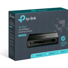  16 port 10-100 mbps switch plastik kasa tl-sf1016d