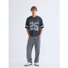 LC Waikiki Xsıde Antrasit V Yaka Penye Erkek Tişört