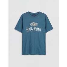 LC Waikiki Lcw Kids Petrol Bisiklet Yaka Harry Potter Baskılı Erkek Çocuk Tişört