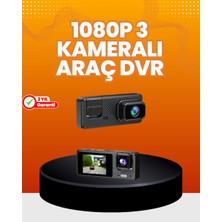 Uravas Store Araç Içi Güvenlik Kamerası | 3 Kanallı, 24 Saat Park Kaydı Destekli