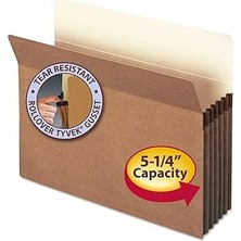 Uravas Store Smead Dosya Cebi, Düz Kesimli Tab, 5-1/4" Genişletme, Mektup Boyutu, Kırmızı Ip, Kutu Başına 1