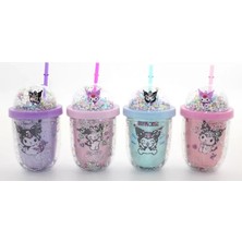 Uravas Store Kuromi Figürlü Pipetli Kapaklı Kupa Bardak ALK5109