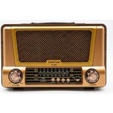  everton rt-580 bluetooth fm-usb-tf-aux şarjlı nostaljik radyo