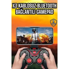 Uravas Store Android Uyumlu Gamepad X3 Game Stick Oyun Kolu Bluetooth Bağlantılı