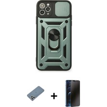 Cepte Toptan iPhone 11 Pro Max Ahenk Klasik - Siyah 3D Antistatik Hayalet Cam Ekran Koruyucu + Gümüş Shine Kamera Lens Koruma Cam