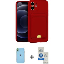 Cepte Toptan iPhone 11 Vadi Çizgi Prime - Şeffaf Royal Nano Ekran Koruyucu + Yeşil Neon Fosforlu Kamera Lens