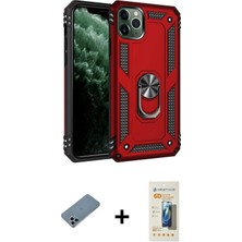 Cepte Toptan iPhone 11 Pro Ahenk Klasik Koleksiyonu - Siyah 6d Mat Seramik Hayalet Nano Ekran Koruyucu + Sierra Blue Shine Kamera Lens Koruma Cam