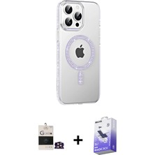 Cepte Toptan iPhone 14 Pro Max Yörünge Koleksiyonu - Siyah Bilvis 5in1 5d Magic Hayalet Cam Ekran Koruyucu + Gold Bilvis Titan Kamera Lens